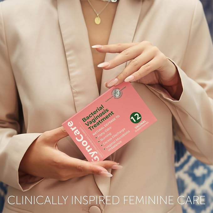 Bacterial Vaginosis Symptoms Relief For Women | Boric Acid Suppositories For Women | Natural Homeopathic for Odor, Itching, Discharge, BV, and Vaginal Microbiota Imbalance | 12 Vaginal Suppositories