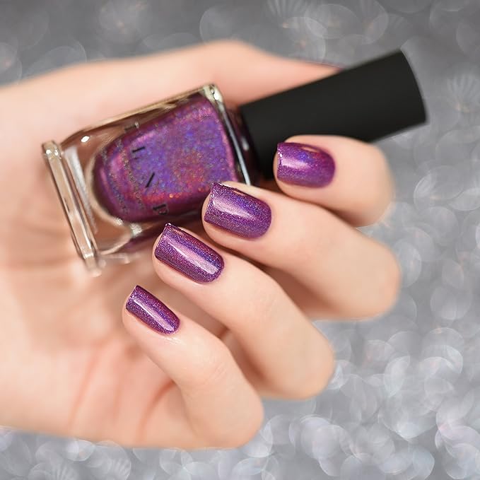 ILNP Kings & Queens - Saturated Burgundy Holographic Nail Polish