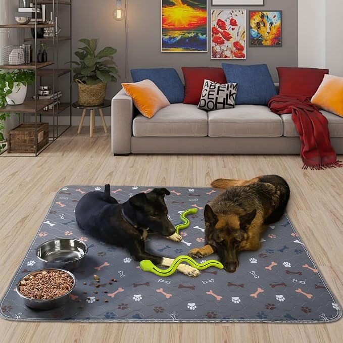 Washable Pee Pad for Dogs, 2 Pack Large Reusable Puppy Pads, 41"x41" | Super Absorbent, Waterproof & Leakproof, Non-Slip Bottom, Machine Washable, For Floors, Beds, Couches, Crates, Carpets, Cars