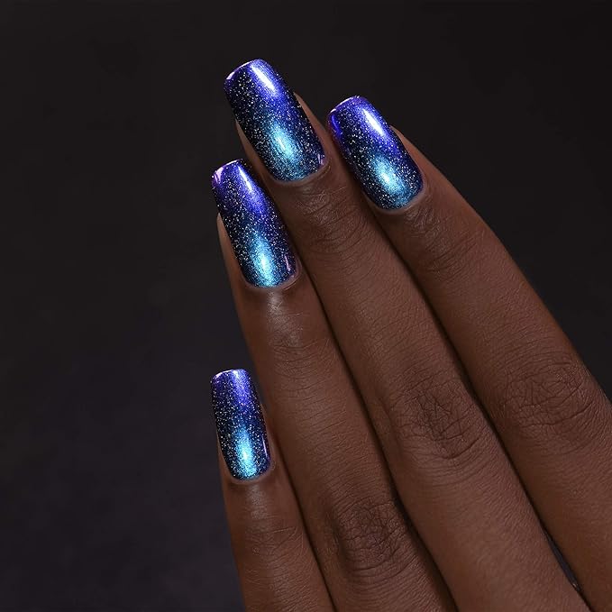 ILNP Shockwave (H) - Vivid Blue to Purple Holographic Ultra Chrome Nail Polish