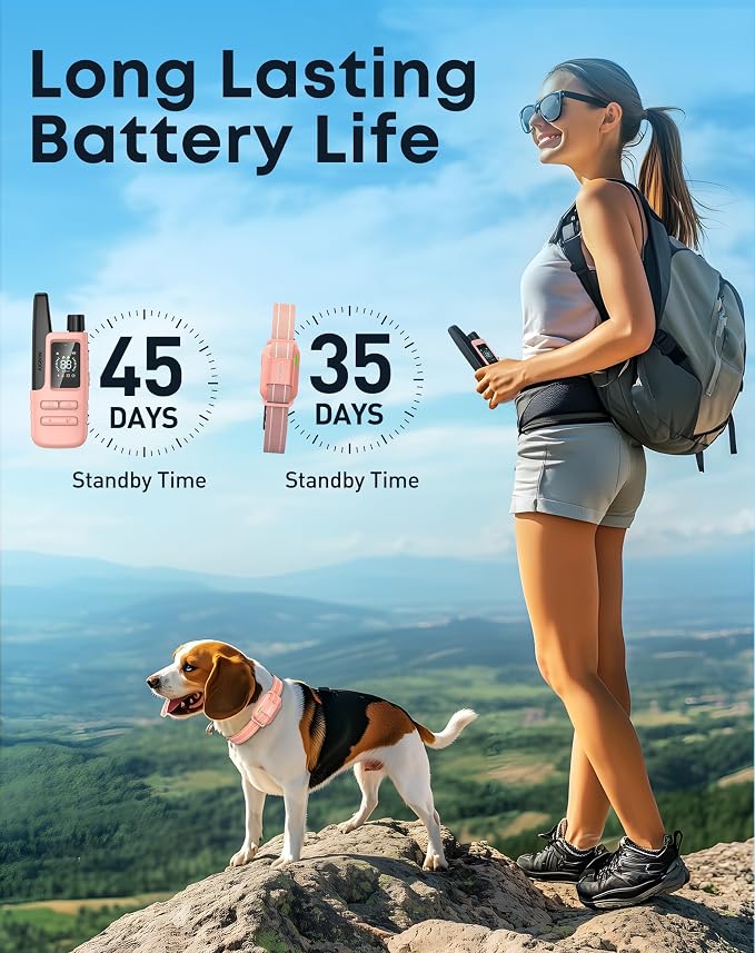 Dog Shock Collar with Remote, 4200FT Range, Fits 5-120 lbs Dogs