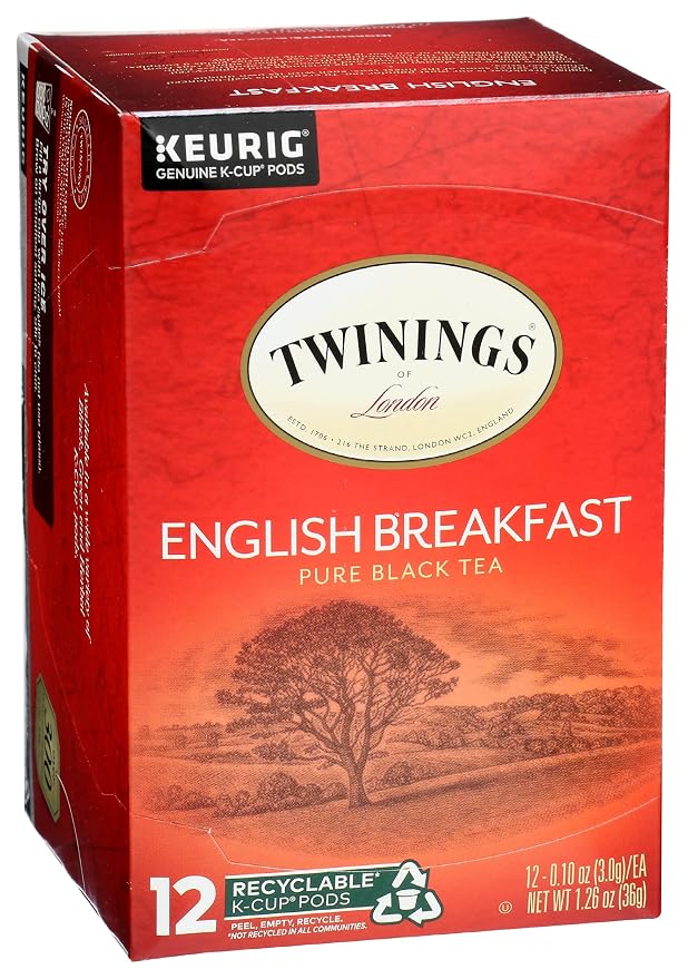 Twinings Tea English Breakfast Tea K-Cups, 12 ct (Pack of 3)