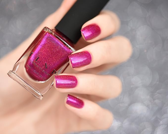 ILNP Bikini Bottoms - Vivid Magenta Pink Holographic Nail Polish