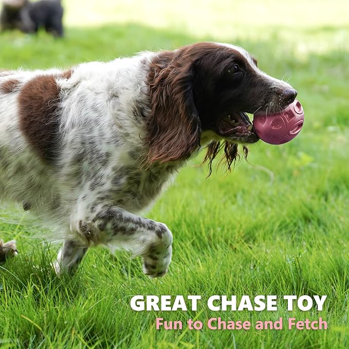 EASTBLUE Dog Toys for Aggressive Chewers, Indestructible Squeaky Football
