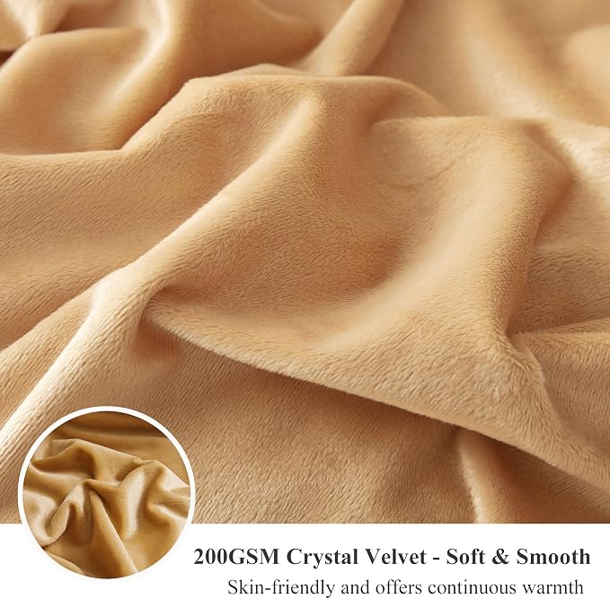XeGe Luxury Faux Fur Leopard Print Blanket, Soft Cheetah Patterned Fluffy Bed Blanket, Shaggy Plush Decorative Couch Throw, Cute Furry Animal Print Fuzzy Throw for Sofa Bed Couch, Brown, 60x80