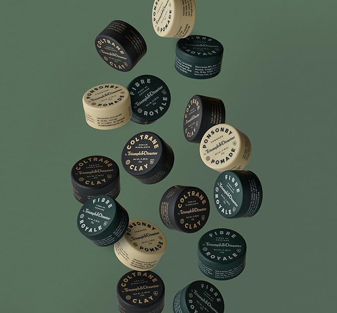 TRIUMPH & DISASTER Coltrane Hair Clay Pomade – Medium Hold, Matte Finish Styling Paste for Men and Women with Smoky Earth Scent, 25g