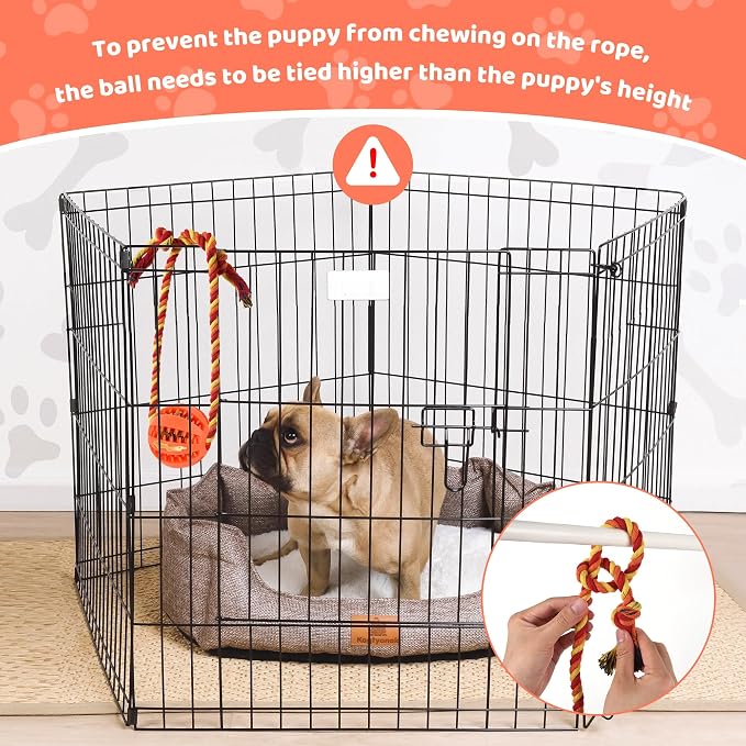 Interactive Dog Toys, Crate Training Aids for Puppies,Orange
