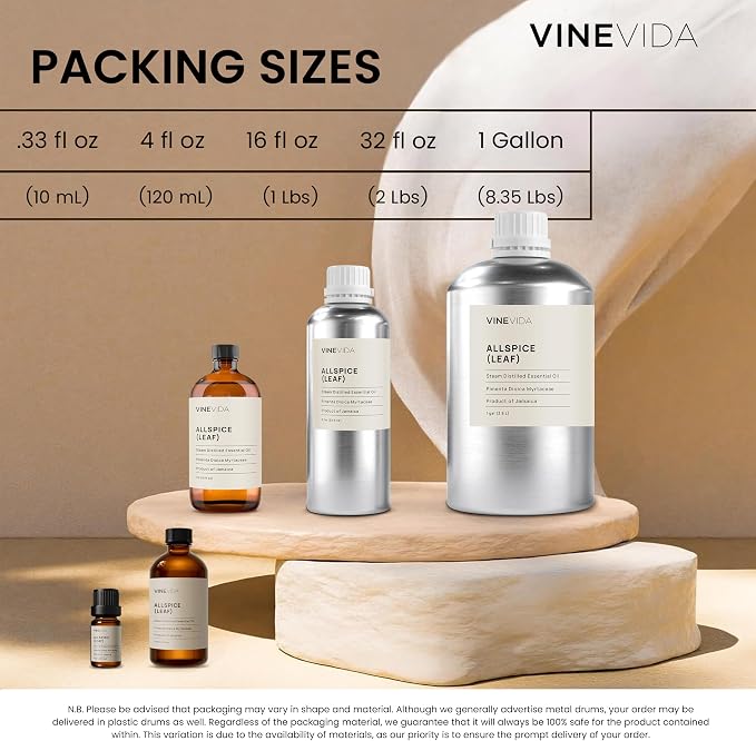 VINEVIDA Rosemary Essential Oil 10 mL - Pure, Undiluted Rosemary Oil for DIY Candle Scents and Soap Making - 10 mL Essential Oil for Safe Use
