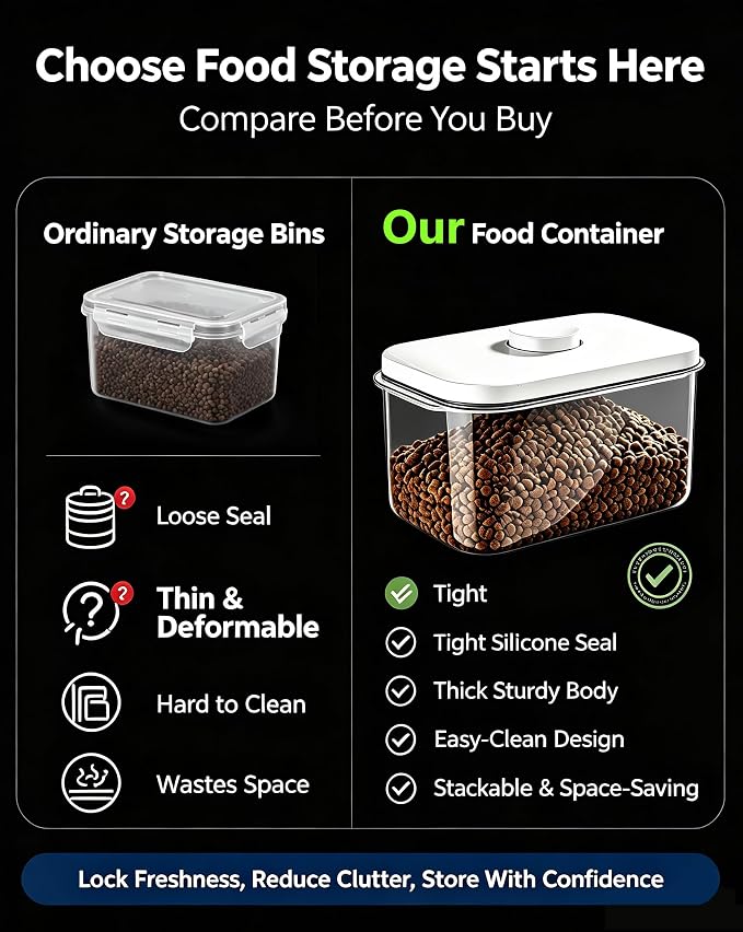 LivLab Mker 10lbs Dog Food Storage Containers With Lids & Cup