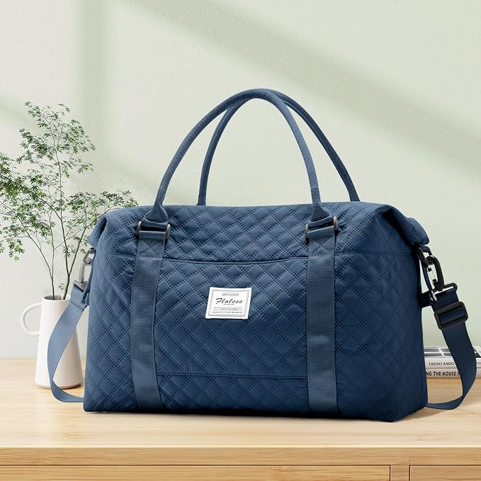 Travel Duffel Bag, Carry On Overnight Weekender Bags for Women | Travel Bag with Wet Pocket & Trolley Sleeve, For Spirit Airlines 18x14x8 Personal Item Bag