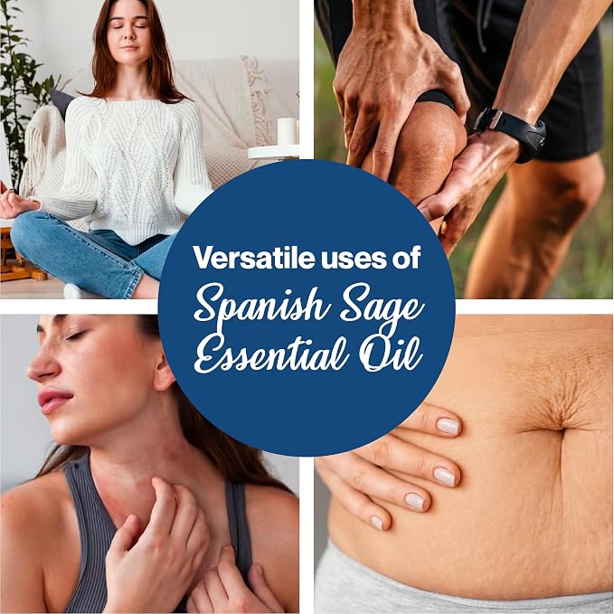 USDA Certified Organic Spanish Sage Essential Oil || Pure || Spain - 5 mL