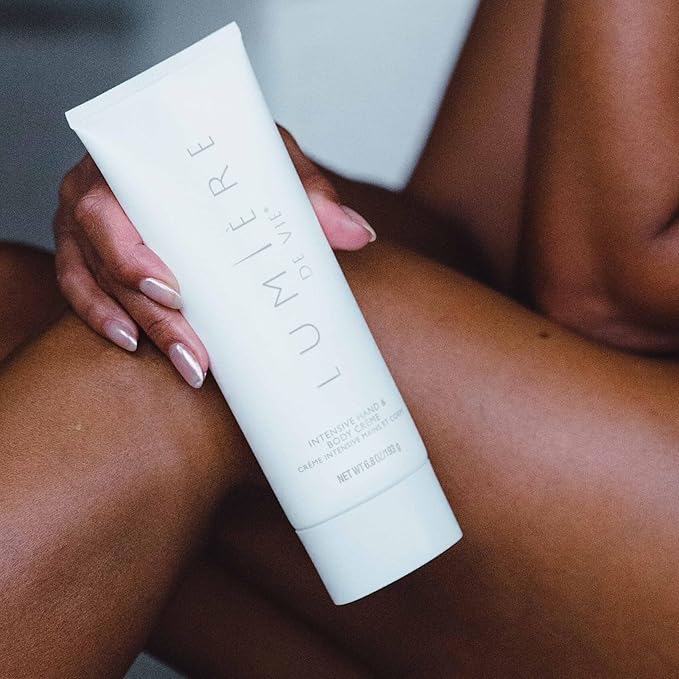 LUMIÈRE DE VIE® Intensive Hand & Body Crème - Ultra-Rich Hydration with Shea Butter, Coconut Oil & Sunflower Seed Oil - Non-Greasy Moisturizer for Soft, Smooth Skin - Single Tube (6.8 oz./193 g)