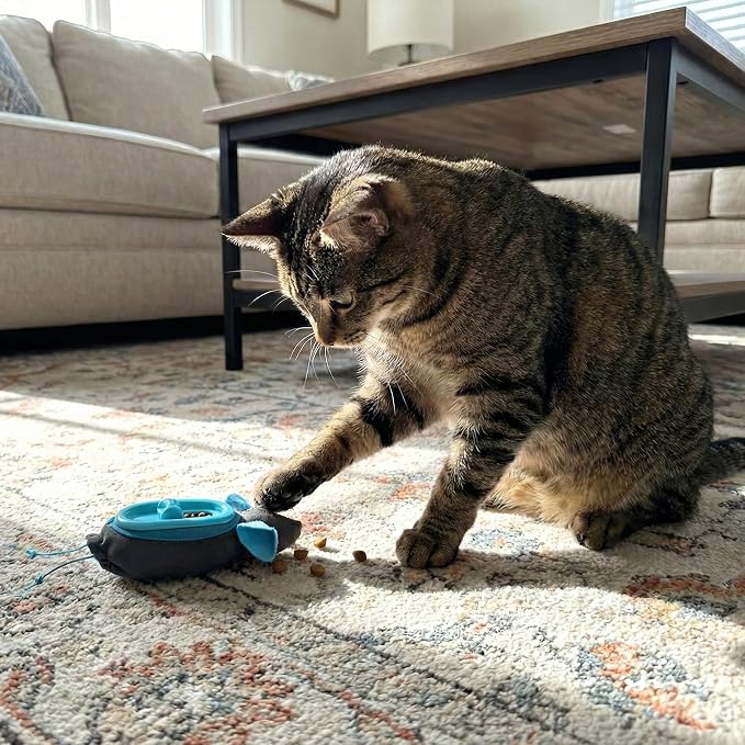 SPOT Doc and Phoebe's Cat Hunting Feeder - Interactive Indoor Slow Feeder & Treat Dispenser Toy, Encourage Natural Instinct to Hunt, Solve Behavioral Problems & Obesity, Set Includes 3 Mice and Scoop