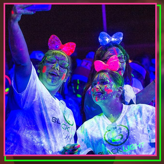 Tenceur 48 Pcs Glow in the Dark Body Paint Under UV and Black Light Face Paint Crayons Neon Face Painting Kit for Kids Party Fluorescent Glow Sticks Makeup for Adult Halloween Party Supplies, 6 Colors