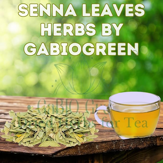 Natural Senna Leaves Hoja Sen Dried Herbal Leaves, Senna Raw Leaf, Hoja Sen Cut & Sifted Herbs, Non-GMO, Gluten-Free, Senna Alexandrina in a Resealable Bag (8oz)