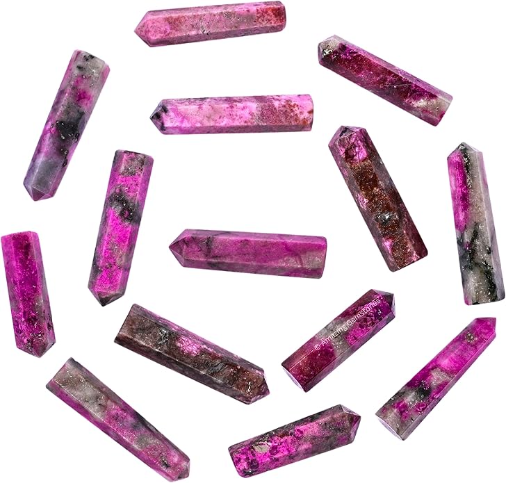 Amazing Gemstone Crystal Points Bulk Healing Crystals & Stones - Premium Single Terminated Healing Wand Point Bulk Crystals for Crafts, Crystal Grid, DIY Work