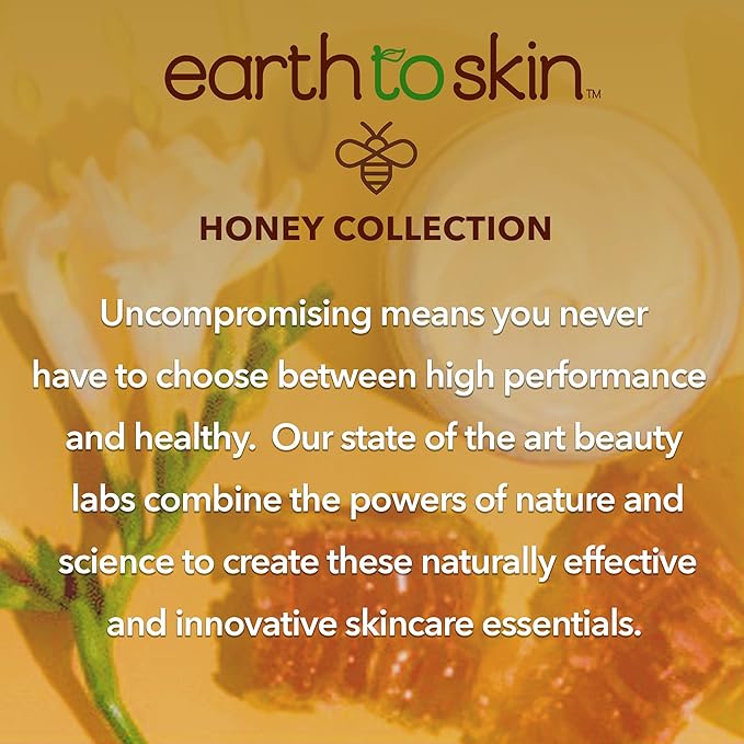 Earth To Skin Honey Royal Jelly Eye Cream - Calming Hydrating Under Eye Care With Glycerin - Eye Moisturizer Cream Brightening Comfort - Daily Use Eye cream Anti Aging Lightweight Formula 0.75 fl oz
