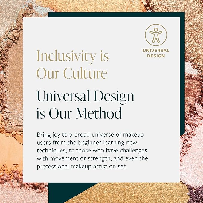 Guide Beauty Shadow Palette, Shimmer Eyeshadow Palette Featuring Hues Ranging from Radiant Golden Champagne & Copper Rose to Dusky Greens, Universal, Ergonomic Design, 6 Shades, 1 pc