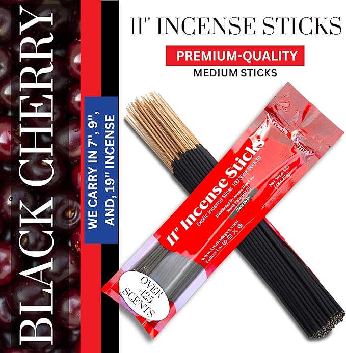 Aroma Depot 8 fl oz Black Cherry Fragrance Oil – Scent for Candle Making, Soap Making, Wax Melts, Diffusers, Body Oil Blends & Incense (240ml)