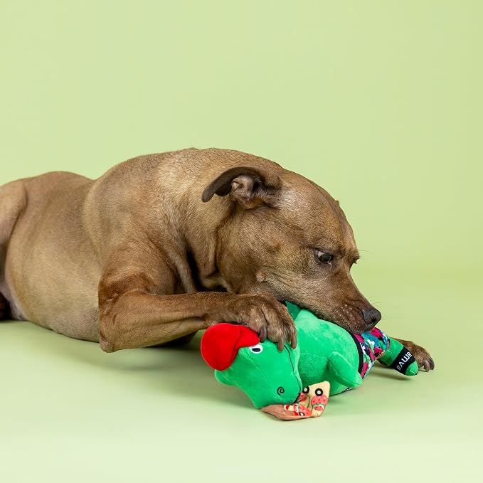 Fringe Studio Pizzasaurus REX Plush Dog Toy, Pet Shop Collection (314431)