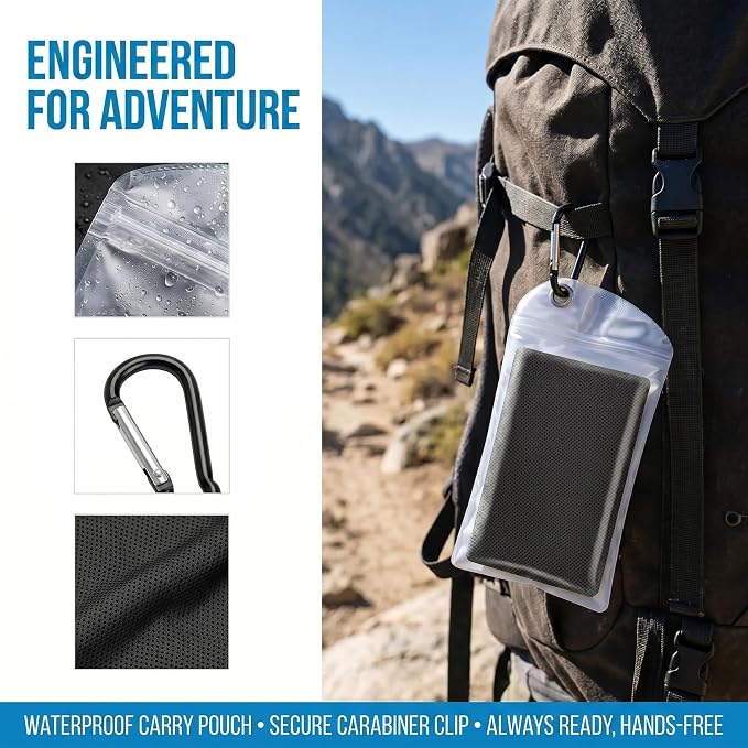 4 Packs Cooling Towels for Neck and Face(40"x 12"), Cool Sweat Towels for Hot Weather, Lightweight Soft Breathable Towels for Yoga, Towels Sports, Workout, Running, Gym, Camping, Fitness