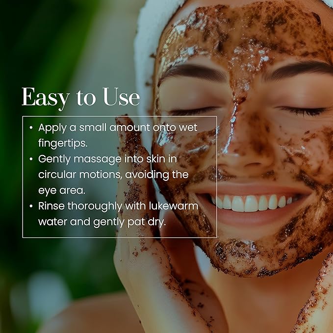 Hylunia Skincare Grape Seed Facial Scrub โ Gentle Exfoliating Face Scrub with Ground Grape Seed, Bentonite Clay, and Alpha Hydroxy Acid for smooth, glowing skin and refined pores, 5.1oz