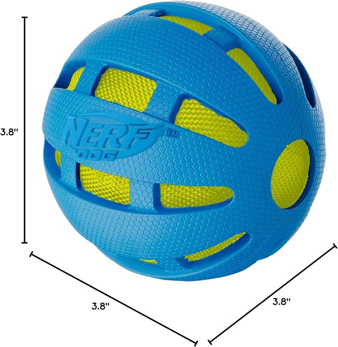 3.8in TPR Squeak and Crunch Ball – Blue