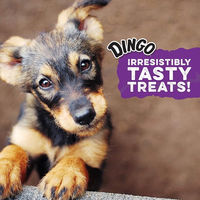 Dingo Twist Sticks Rawhide Dog Treat With Real Chicken, 50 Count | Long-Lasting Rawhide With Real Chicken, Provides Protein, Natural Chewing Action Promotes Clean Teeth, For Adult Dogs