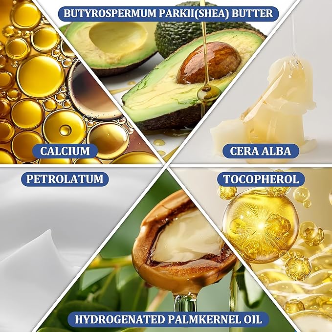 HWMS Cemenrete Calcium Multi Balm, Calcium Volume Multi Bal m, Wrinkle Core Stick, Korean Collagen Moisturing Stick, Anti-aging, Hydrating, Almond & Vitamin E for Eye Cream NeckLip Balm(2pcs)