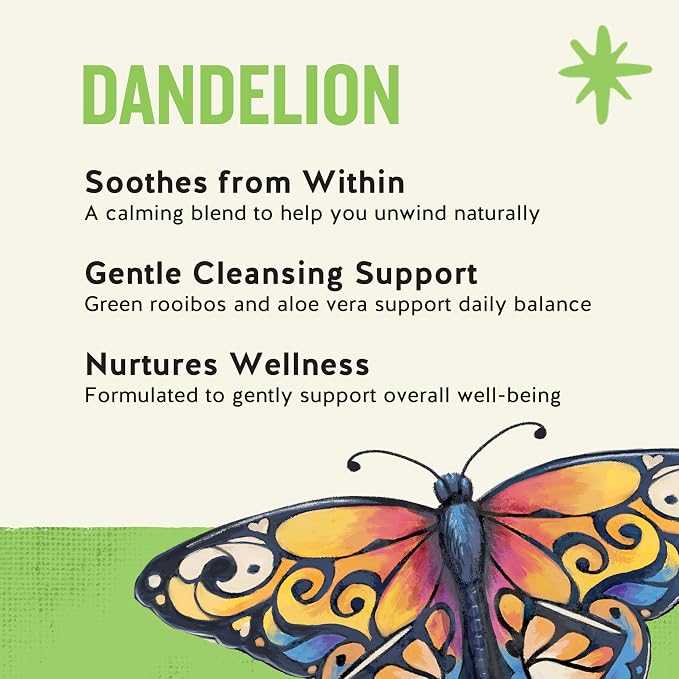 Celestial Seasonings Detox Blend Dandelion Wellness Tea, Caffeine Free, 16 Tea Bags Box (Pack of 2)