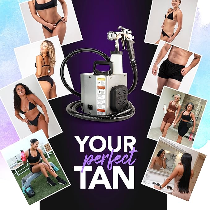 Norvell Mobile Z3000 Professional HVLP Spray Tan Machine with 10-Foot Hose & Z-Gun – Powerful and Built To Last, Premium Lightweight Self Tan Applicator for Flawless, Even, Natural Looking Results