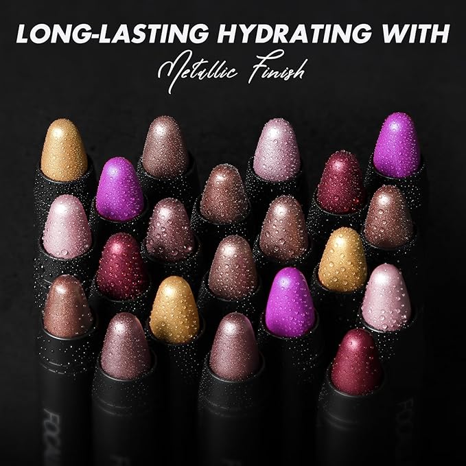 FOCALLURE Ultra Chic Lipstick,Rich Vitamin E Lip Crayon,Lightweight Color without Drying or Fading,Long Lasting Lips Makeup,#30 Flame