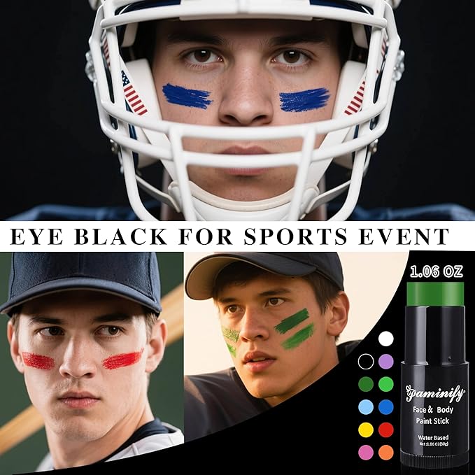 Teal Face Paint Stick,Water-Based Teal Body Paint Stick,Washable Face Painting for Women Costume,Halloween Professional SFX Makeup Paint for Cosplay ,1.06 OZ