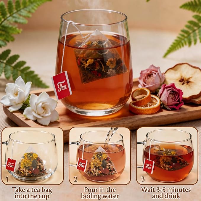 Dandelion Herbal Tea, Liver Cleanse Detox & Repair Dandelion Root Tea Support Kidney & Liver Health, 14 Precious Ingredients Formula Herbal Teabags for Men & Women (1 Pack/30 Bags)