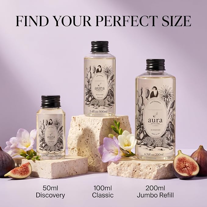 Aura Provence | Lavender & Grapefruit Fragrance Oil for Diffusers | Inspired by L.Labo-Lavande 31 | Aromatherapy Lavender Scent | for Home, Bedroom & Spa | 1.7 fl oz (50ml) | Long Lasting Scent