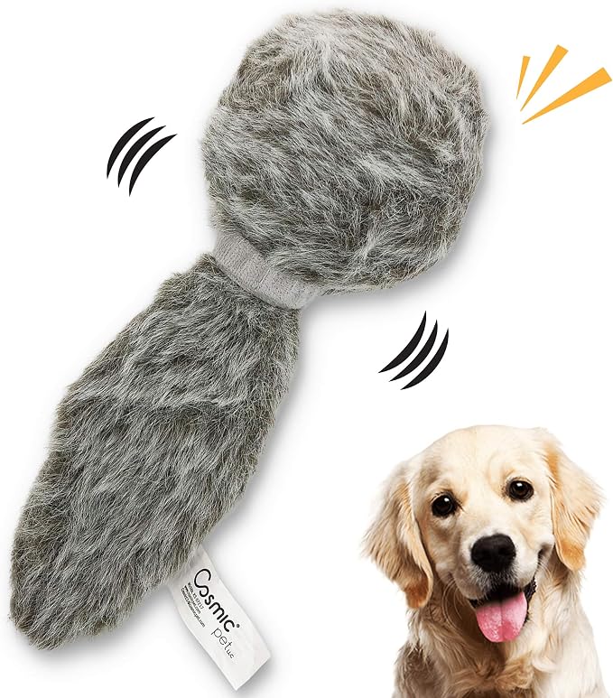 Hyper Pet Doggie Tail Interactive Plush Automatic Dog Toy, Wiggles, Barks (Pack of 3)