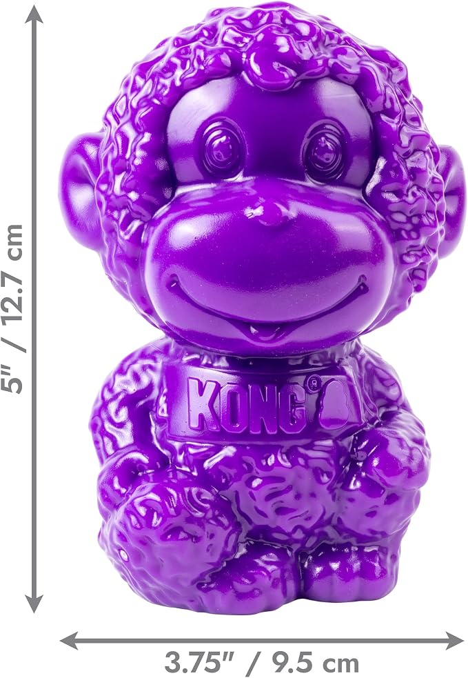 KONG Rewards Zoolooz Treat Dispenser Toy – Interactive Enrichment Puzzle for Dogs – Dispenses Treats & Kibble – Use Ziggies – Assorted Animals (3 Pack (Elephant, Lion, Monkey))