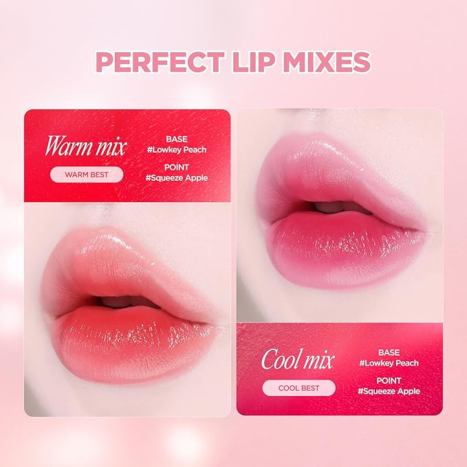 lilybyred Balming Dewy Tint | Korean Semi-Glow Lip Stain, Velvet to Soft Glow Texture, Sheer Buildable Color, Moisturizing & Lightweight, Natural Flush Look, Non-Sticky, 0.21 oz. (05 Squeeze Apple)