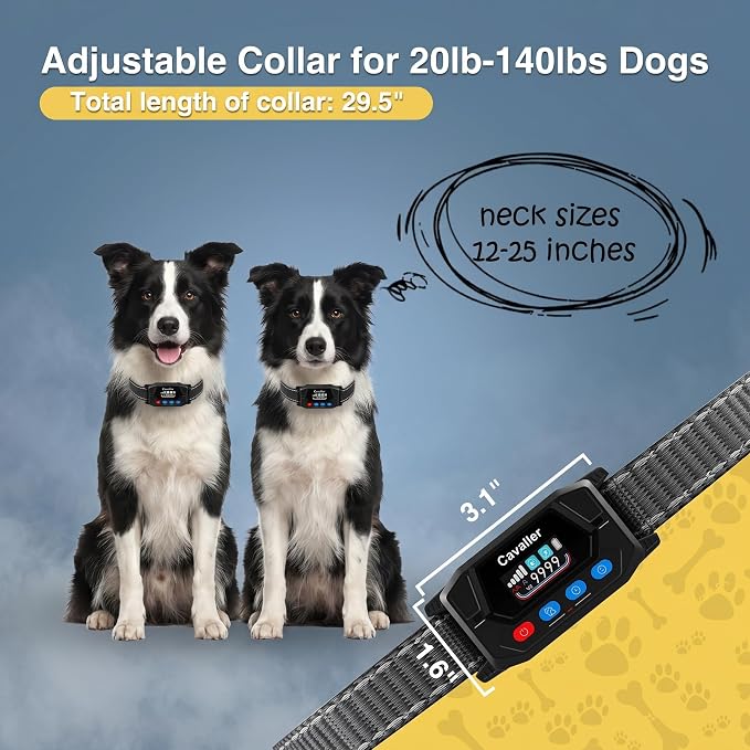 PATPET GPS Wireless Dog Fence | No-Dig, 9999-Yard Range | IP67 Waterproof Collar, 3 Modes for Medium & Large Dogs