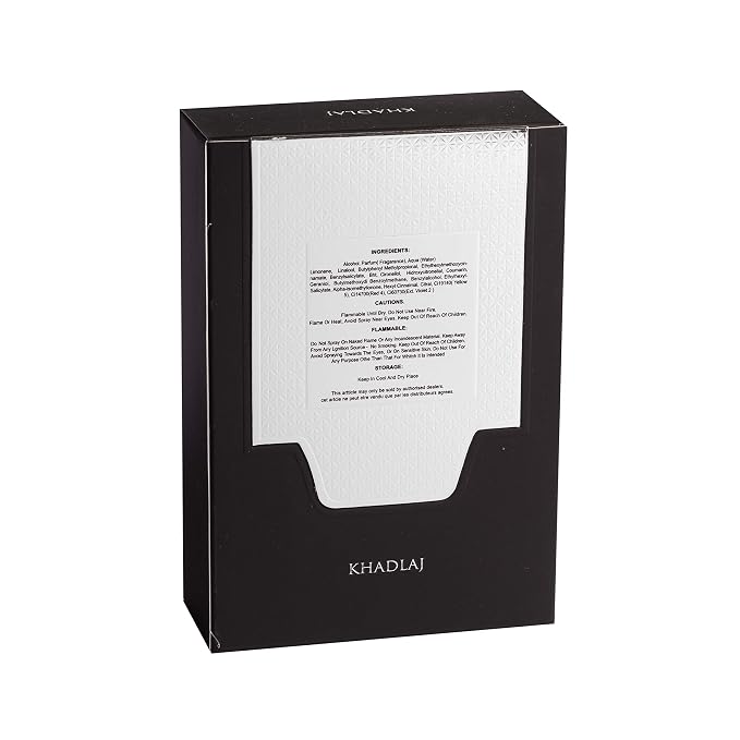 Khadlaj Shiyaaka Silver Eau de Parfum Spray for Men, 3.4 Ounce (Pack of 2)