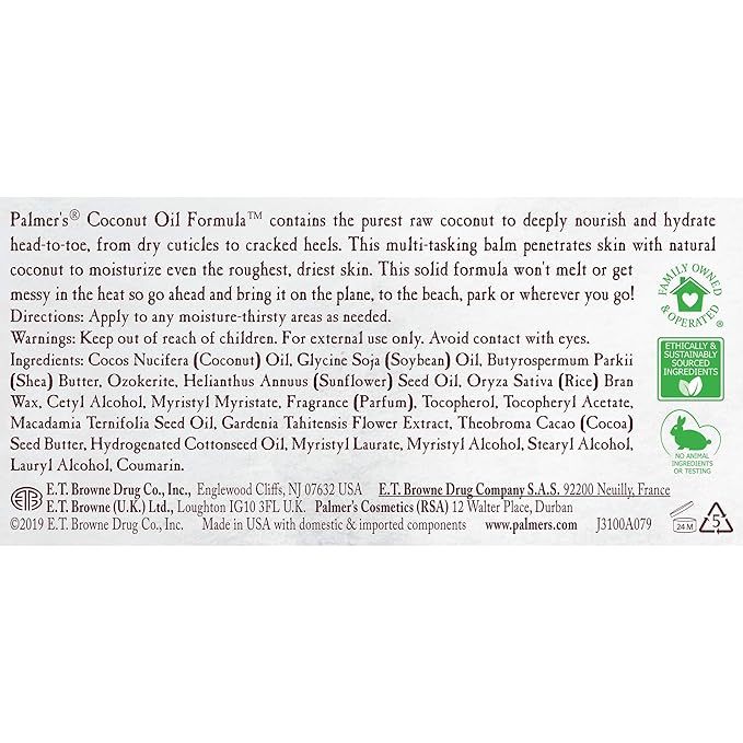 Palmer's Coconut Oil Formula Body Balm,3.5 Ounces,(Pack of 2)
