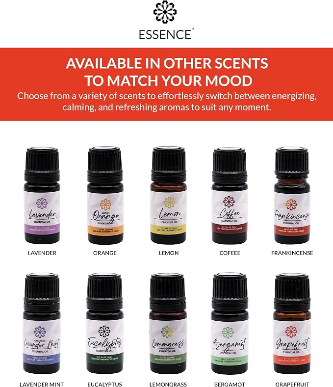 Essence Grapefruit Essential Oil, 5 ml | Aromatherapy Oil for Diffusers & Personal Use | Natural Fragrance for Relaxation, Clarity & Wellness | Made in USA | Fresh & Zesty Scent