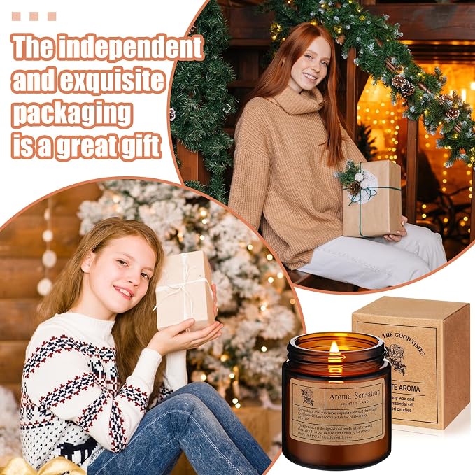 MTLEE 12 Pcs Candles for Home Scented Candles Gift Set for Women Long Lasting Aromatherapy Jar Candle Bulk Soy Wax Candles for Birthday Teacher Thanksgiving Anniversary (Flower Scent)