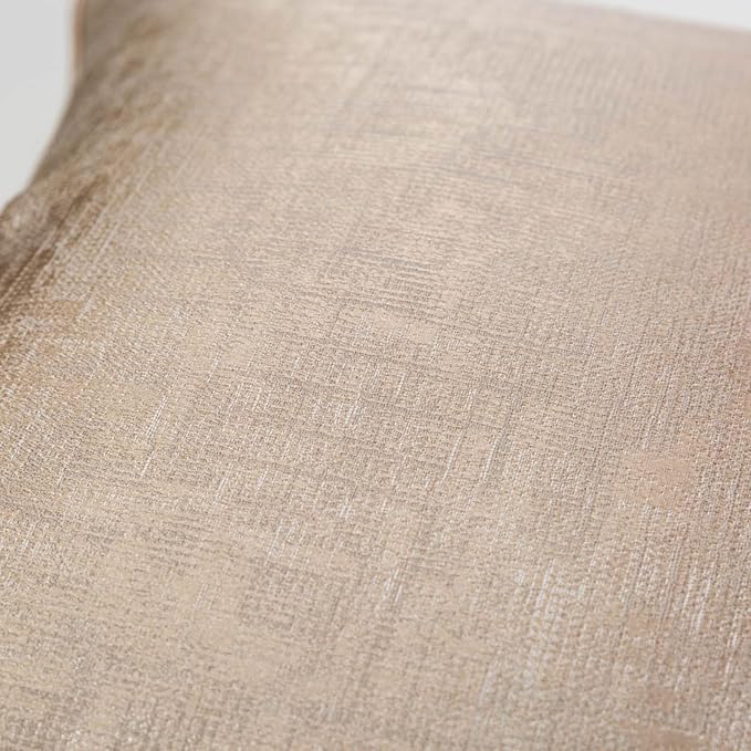 vctops Gold Decorative Luxurious Throw Pillow Covers Jacquard Square Cushion Cases Pillowcase for Bed Sofa Couch Chair Car Home Decor (Gold F,18"x18")