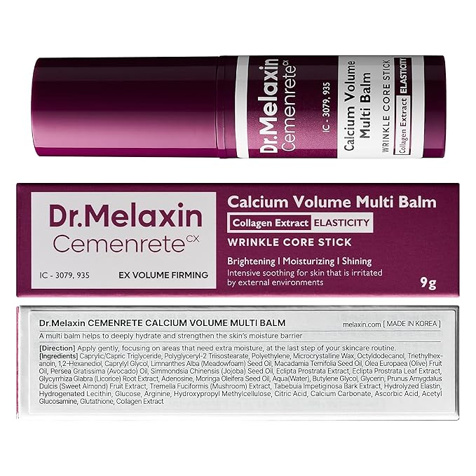 Dr.Melaxin Cemenrete Calcium Multi Balm 9g Korean Skin Care All In One Stick Collagen Face Eye treatment Balm