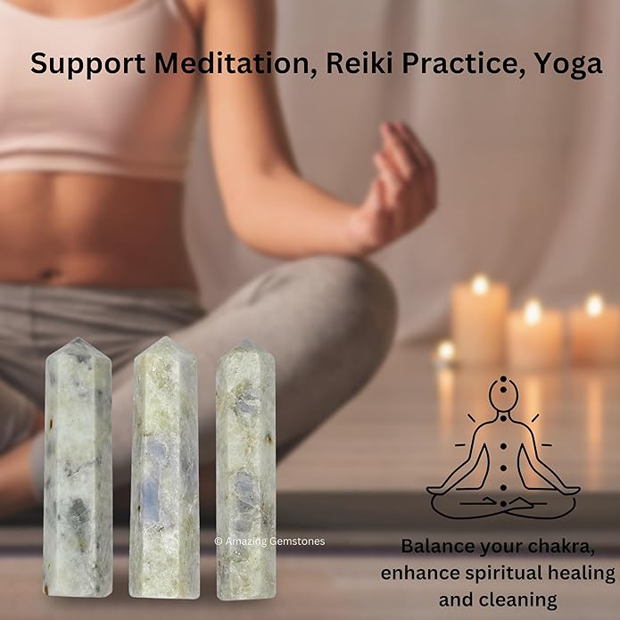 Amazing Gemstone Crystal Points Bulk Healing Crystals & Stones - Premium Single Terminated Healing Wand Point Bulk Crystals for Crafts, Crystal Grid, DIY Work