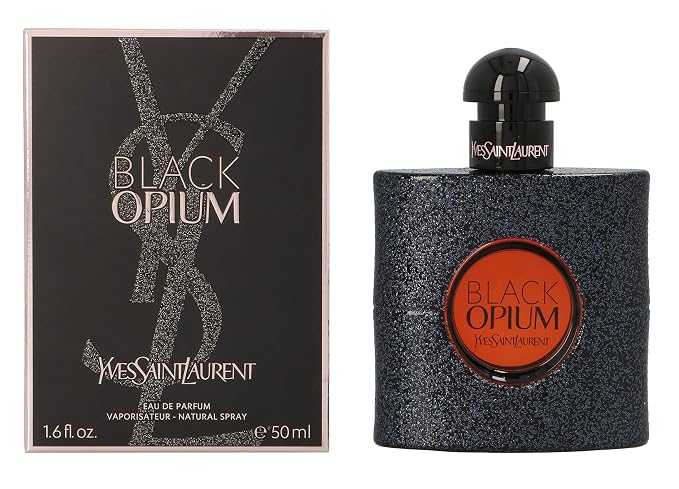 Yves Saint Laurent Eau De Parfum Spray for Women, Black Opium, 1.6 Ounce