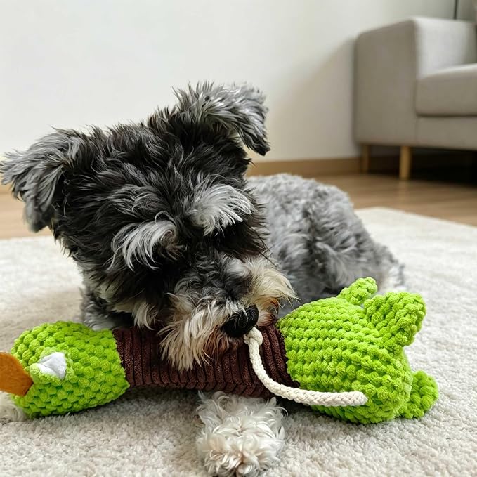 Squeaky Plush Dog Toys, Cute Animal Pet Toy for Small Dogs, Deer