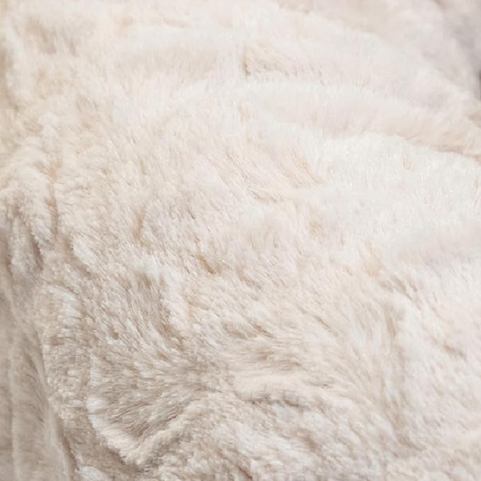 Best Friends by Sheri Original Calming Donut Dog Bed, Oyster, XL, 45" | Machine-Washable Cover, Lux Faux Fur, Orthopedic Support, Sense of Security, Water-Resistant Base, XL Dogs Up to 150 lbs