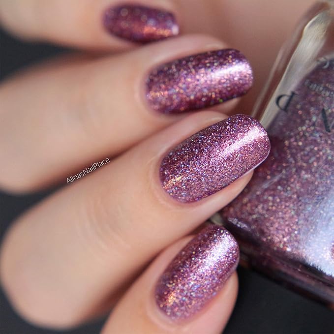 ILNP No Promises - Dark Amaranth Pink Holographic Nail Polish